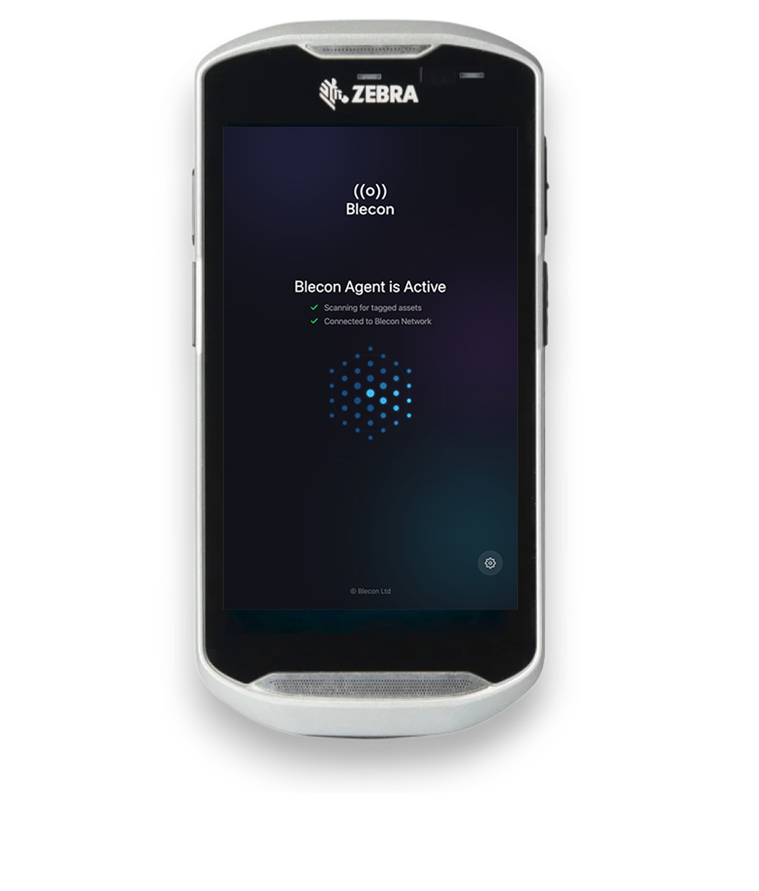 Blecon Agent running on Zebra Technologies Device