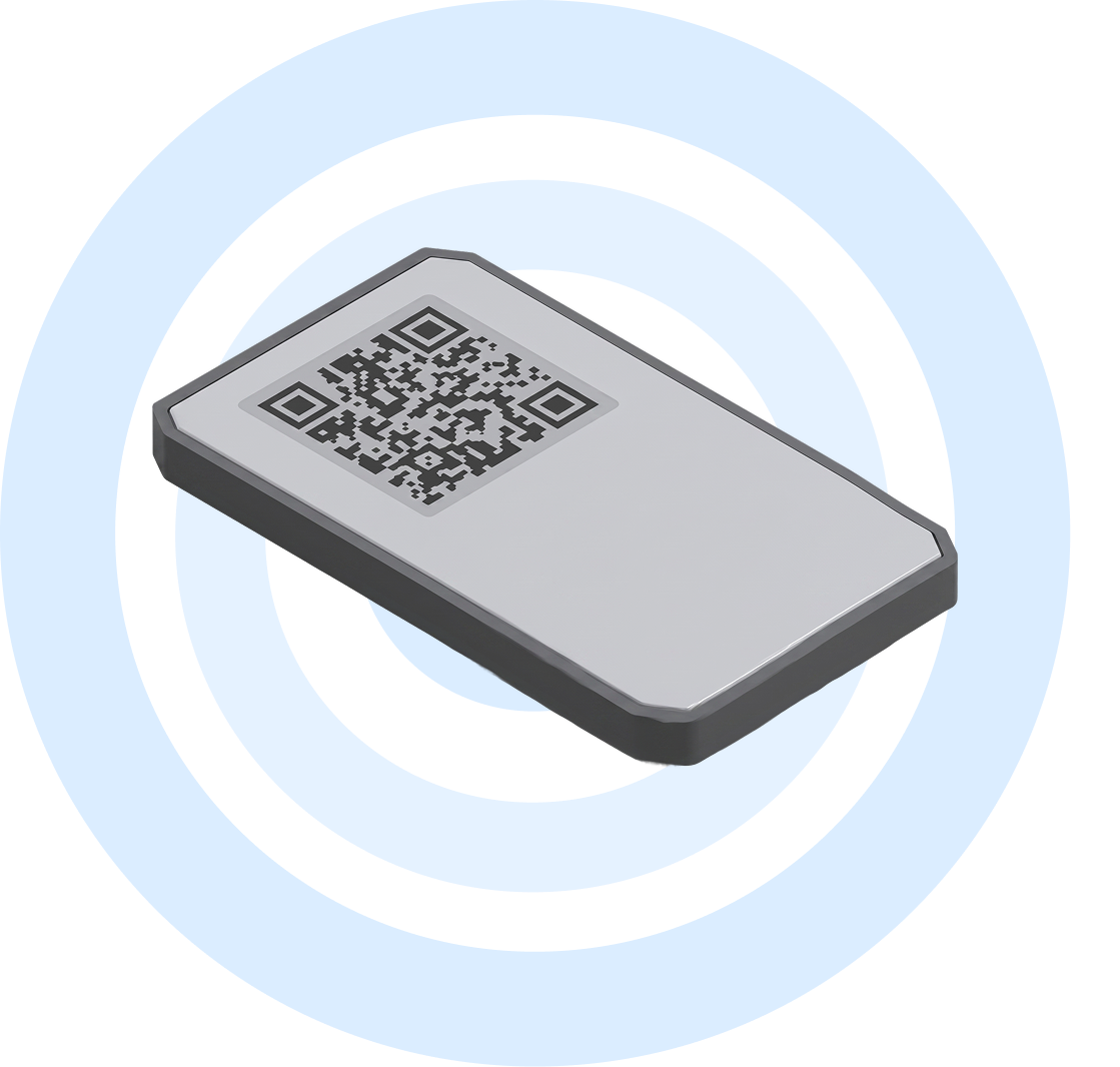 Blecon Location Tag - compact BLE asset tag for peel-and-stick location tracking
