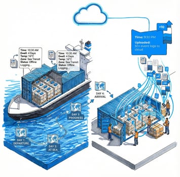 Smart Beacons on Cargo ships