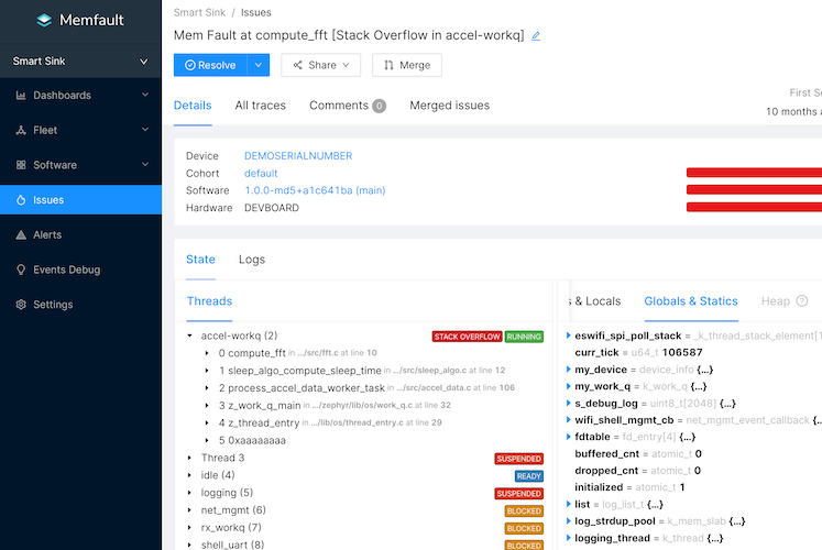 Memfault Engineering Diagnostics Memfault Engineering Diagnostics