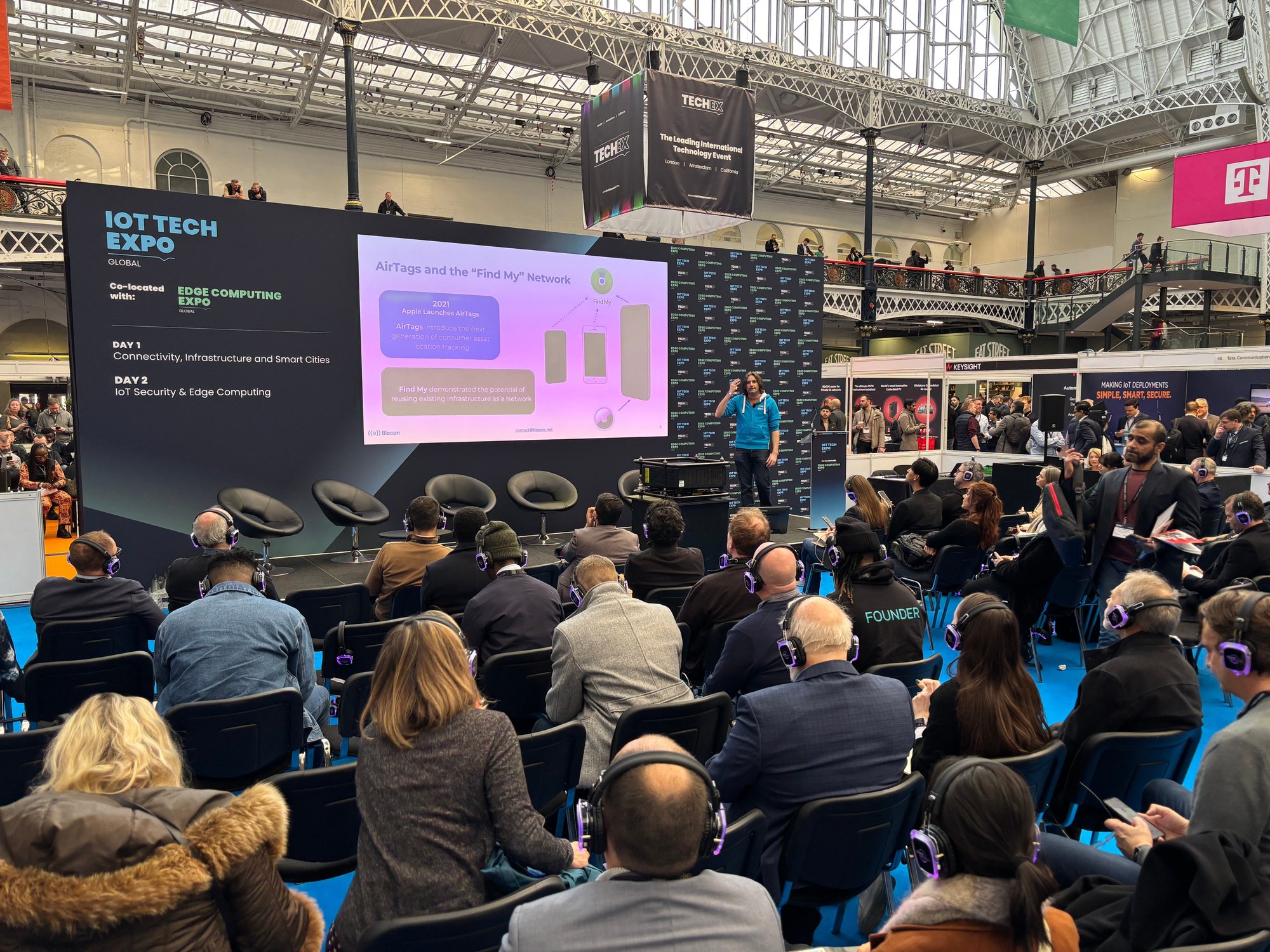 Simon Ford giving presentation at IoT Tech Expo