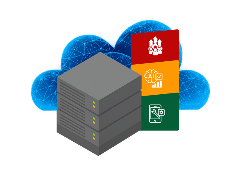 modern-server-stack-connected-to-cloud-and-ai-technology-application-panels