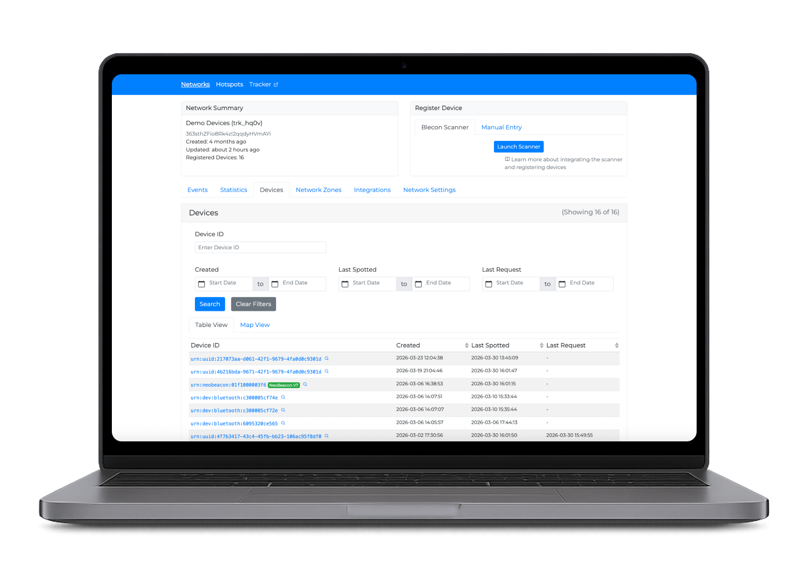Laptop Device Management Screen (2)