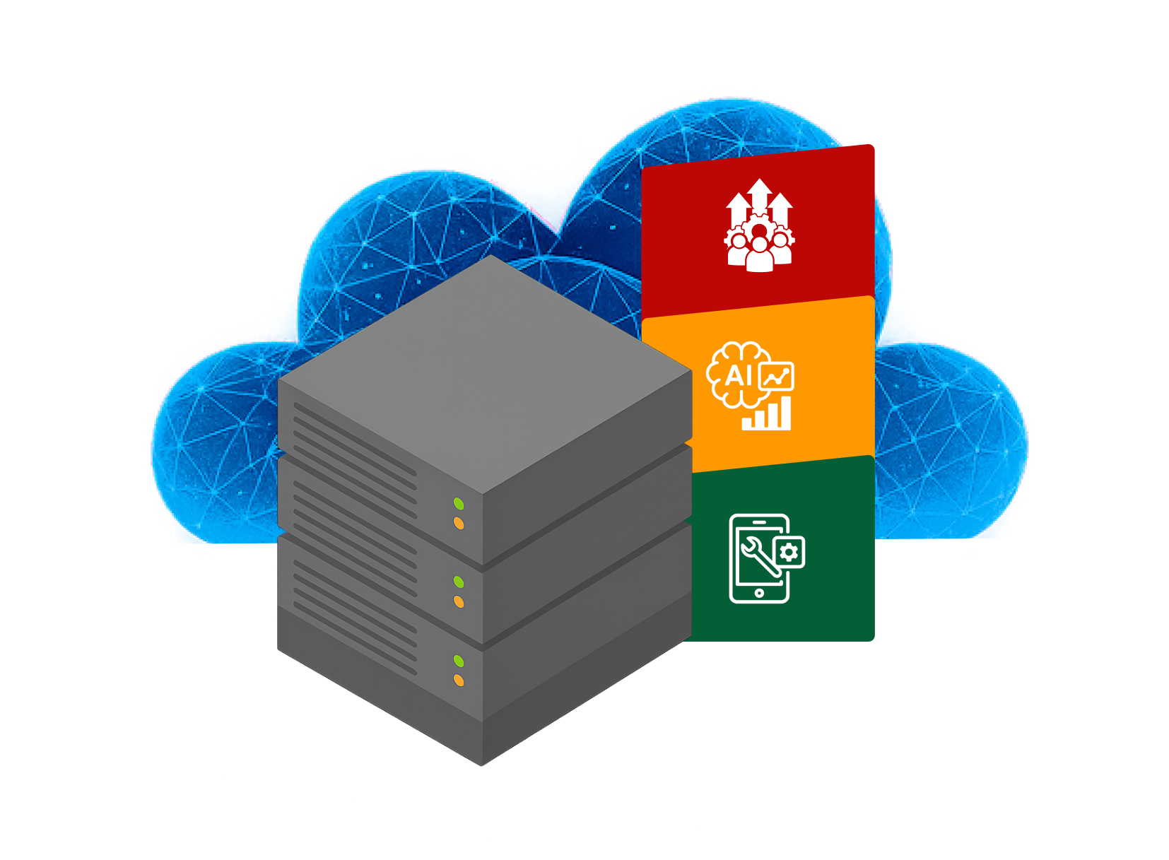 modern-server-stack-connected-to-cloud-and-ai-technology-application-panels